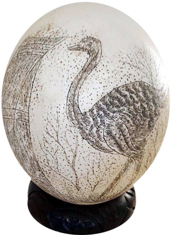 Egg Scrimshaw Egg Scrimshaw